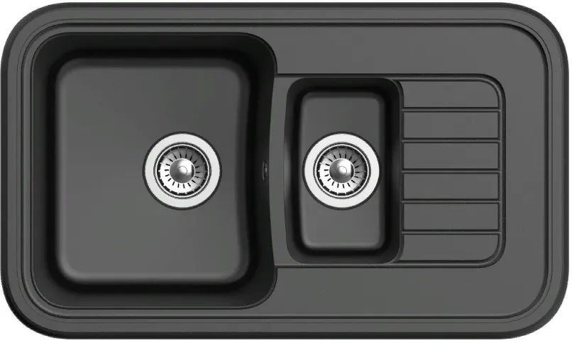 Фото товара: Ewigstein Antik A- 60KF, мойка, гранит, черный