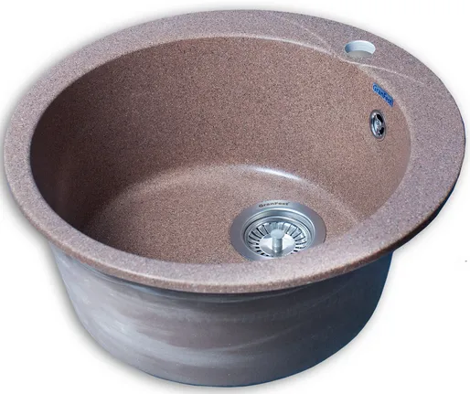 Фото товара: GranFest RONDO GF-R-480, мойка, мрамор, терракот
