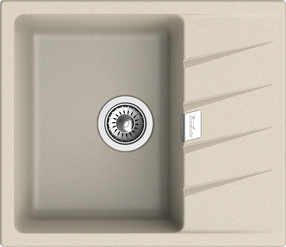 Детальное фото товара: Rivelato RAUM RM-58 beige scuro, мойка, гранит, темно-бежевый