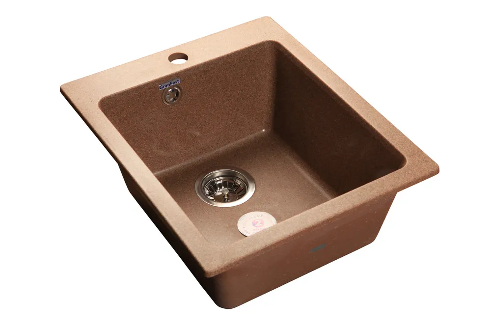 Фото товара: GranFest PRAKTIK GF-P-505, мойка, мрамор, терракот