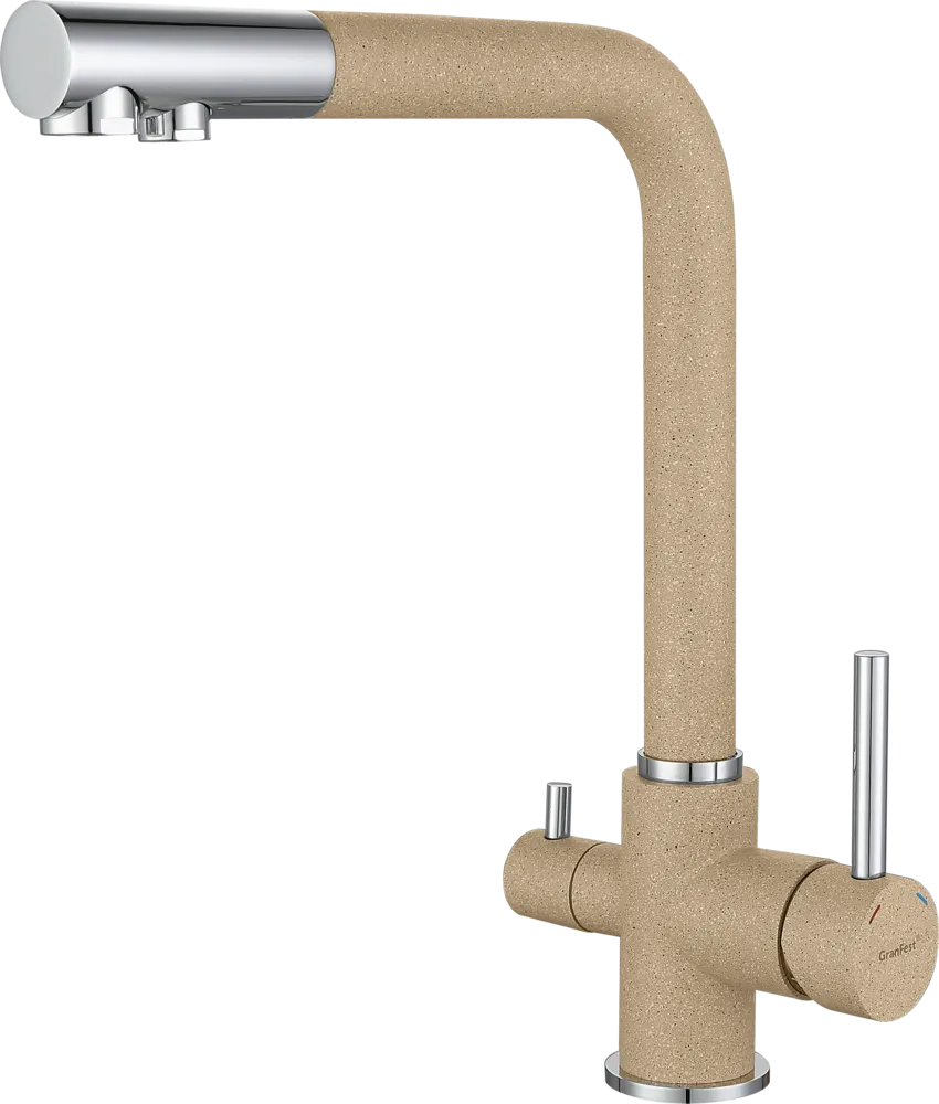 Фото товара: GranFest 3611, смеситель, мрамор, песочный