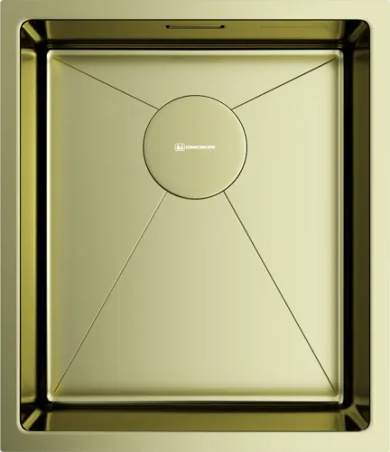 Фото товара: Omoikiri Taki 38-U/IF-LG, мойка, нержавеющая сталь/светлое золото