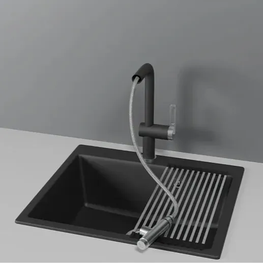 Детальное фото товара: GRANULA 8169 смеситель, гранит, шварц