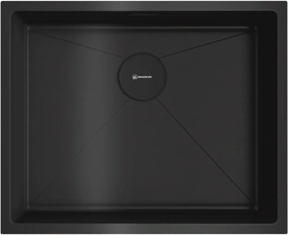 Детальное фото товара: Omoikiri Taki 54-U/IF-GB, мойка, нержавеющая сталь/графит