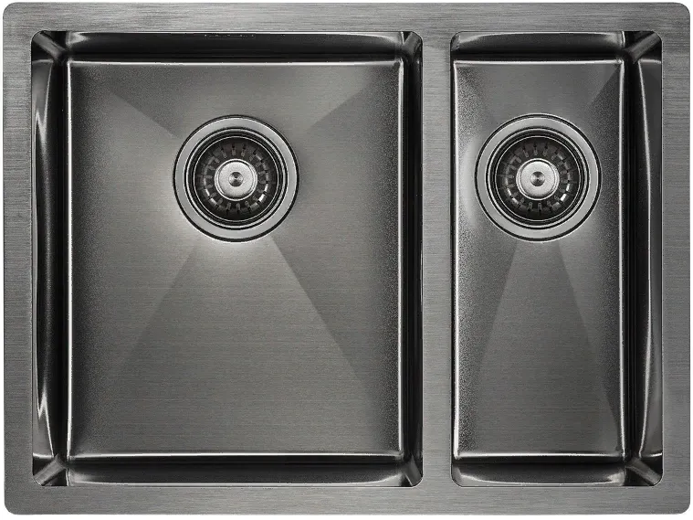 Детальное фото товара: Paulmark GERBERG 59/2S UNI, мойка, нержавеющая сталь, вороненая сталь, левая