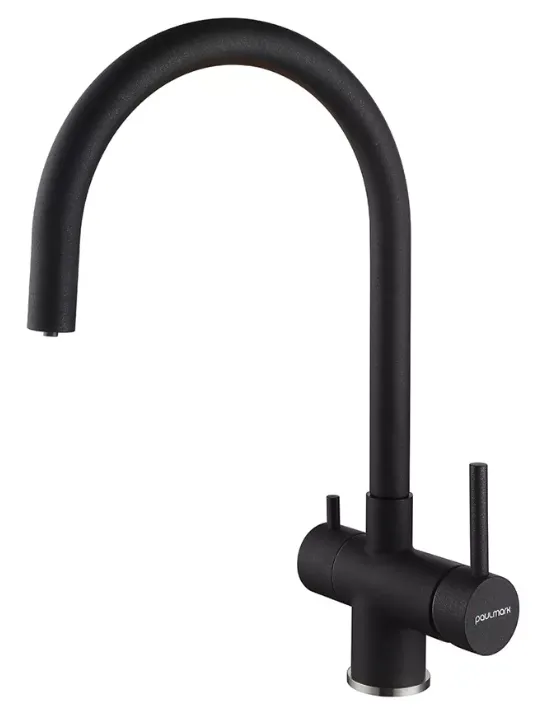 Фото товара: Paulmark HELLER, смеситель, гранит, черный