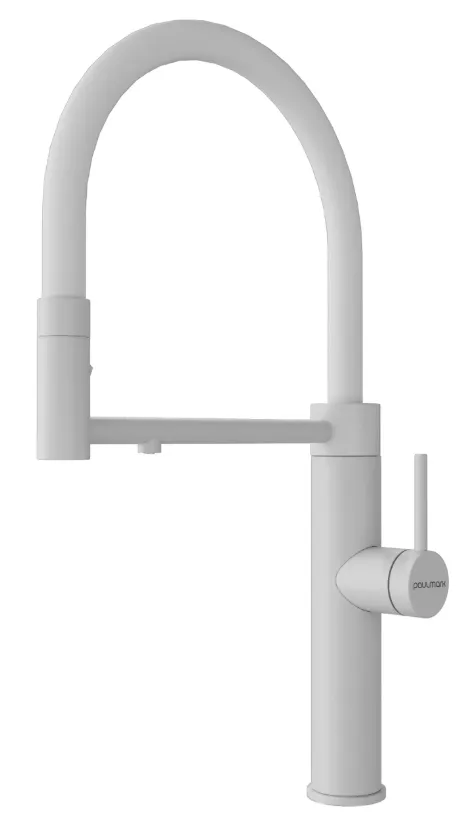 Фото товара: Paulmark GANYMEDE, смеситель, белый матовый