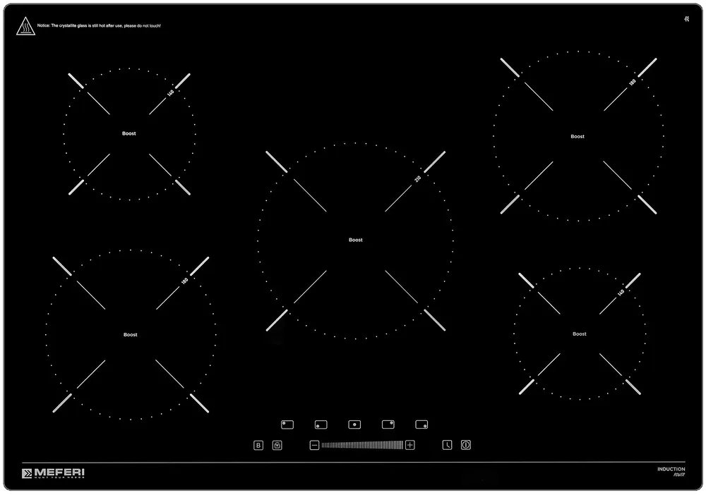 Фото товара: MEFERI MIH755BK POWER индукционная поверхность