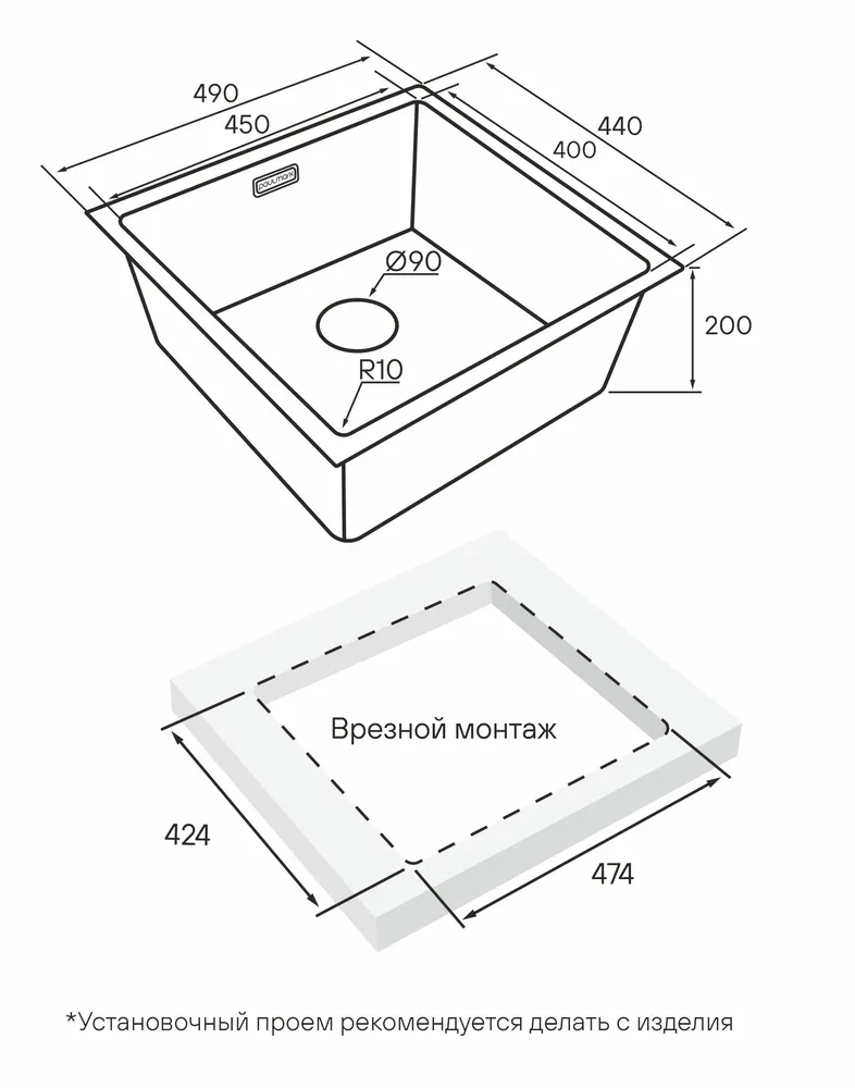 Схема встраивания