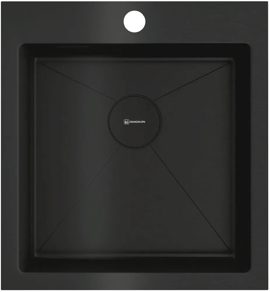 Детальное фото товара: Omoikiri Akisame 46-GB, мойка, нержавеющая сталь/графит
