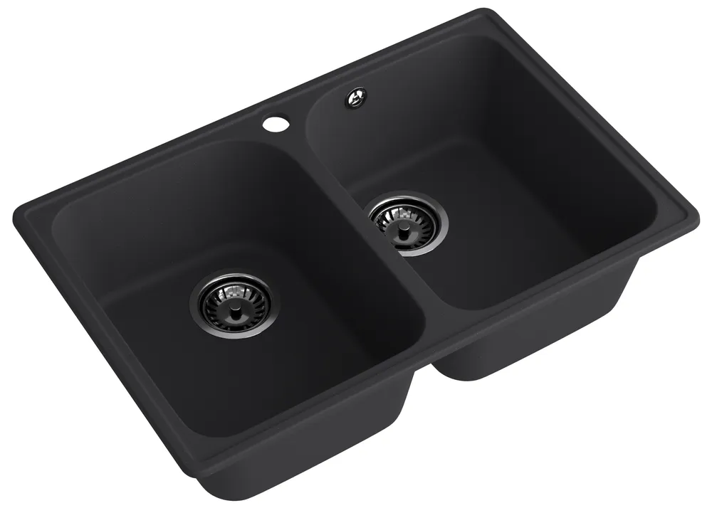Детальное фото товара: ЭкоМ 7448-2, мойка, гранит, черный