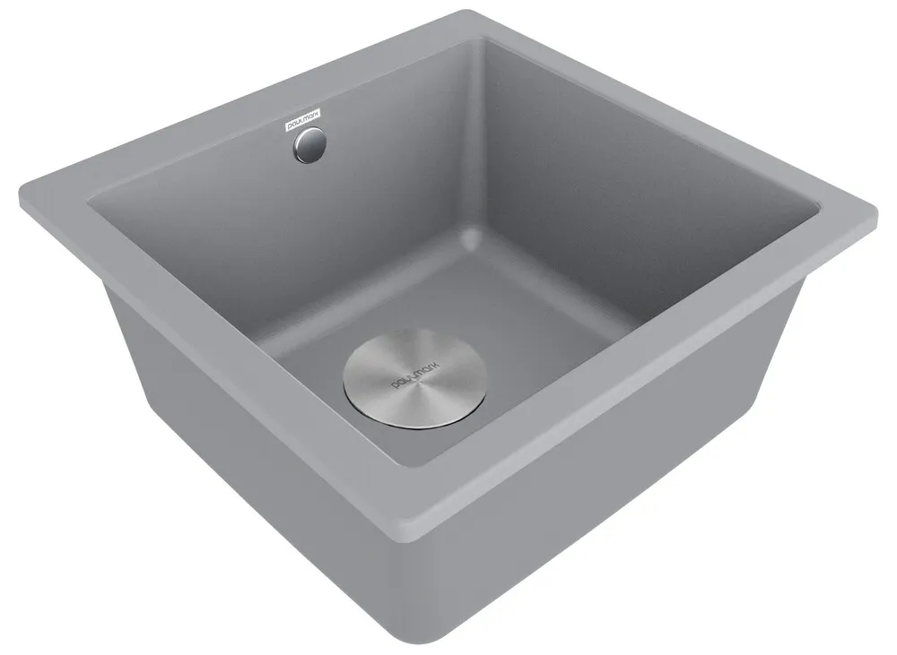 Детальное фото товара: Paulmark GERA 50, мойка, гранит, серый металлик