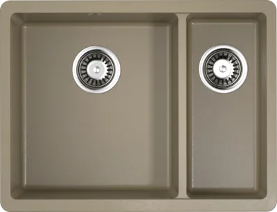 Детальное фото товара: Omoikiri Kata 55-2-U-CA, мойка, гранит, карамель