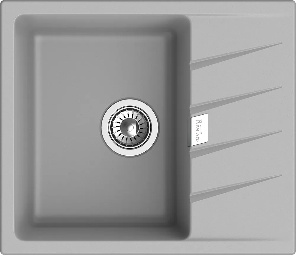 Фото товара: Rivelato RAUM RM-58 grigio metallizzato, мойка, гранит, серый металлик