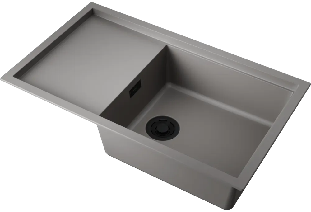 Детальное фото товара: Omoikiri Sintesi 86-GR, мойка, керамика, leningrad grey
