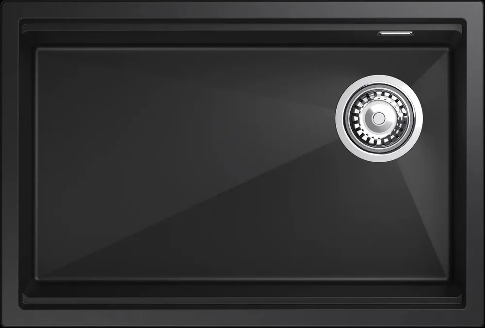 Фото товара: Rivelato LINO LN-654-R nero, мойка, гранит, чёрный