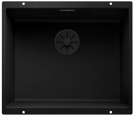 Фото товара: Blanco Subline 500-U Black Edition, мойка, гранит, черный 