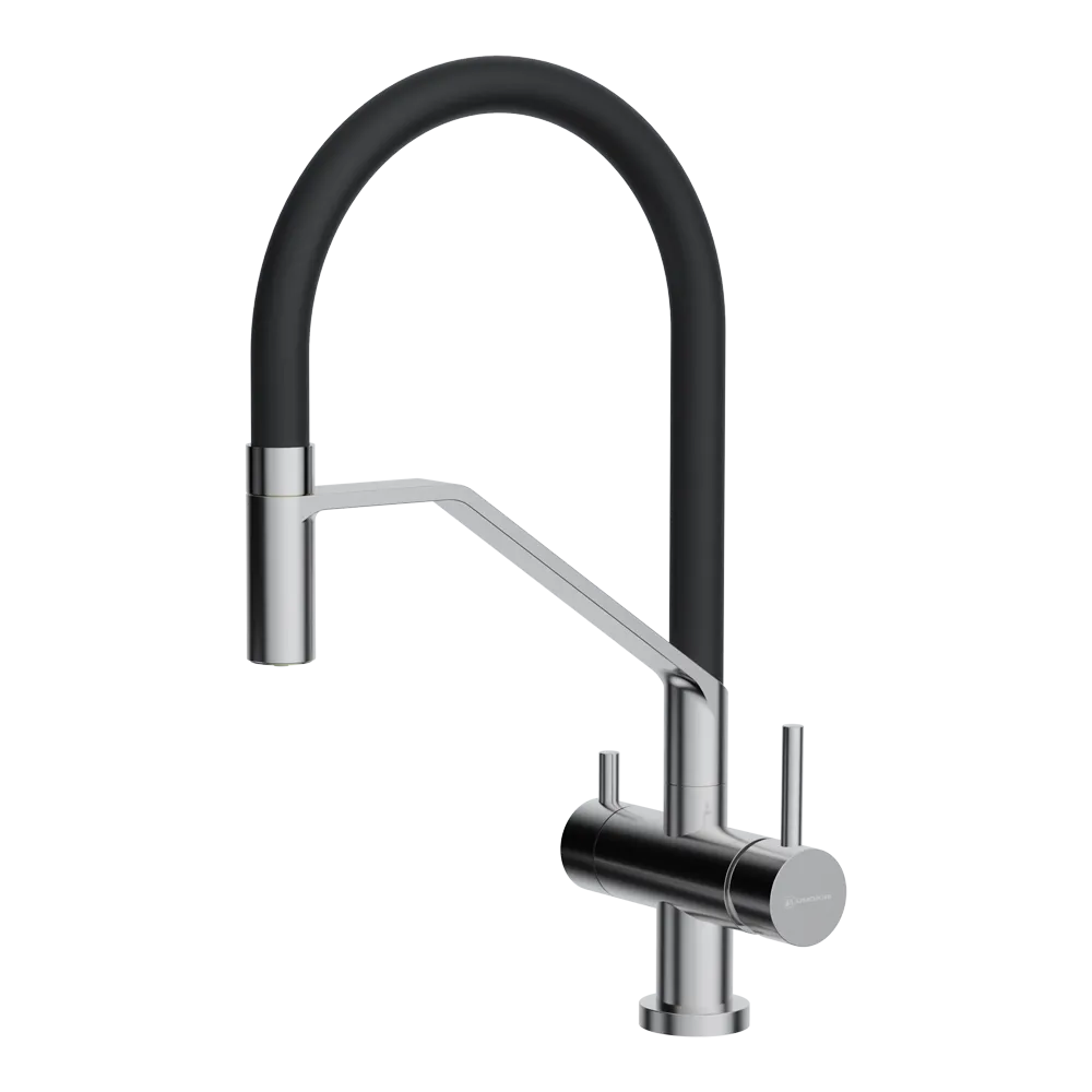 Фото товара: Omoikiri Akeno BN, смеситель, нержавеющая сталь