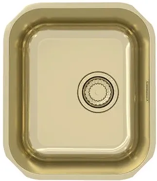 Детальное фото товара: ALVEUS VARIANT MONARCH 40 GOLD, мойка, нержавеющая сталь, золото (в комплекте с выпуском без сифона)