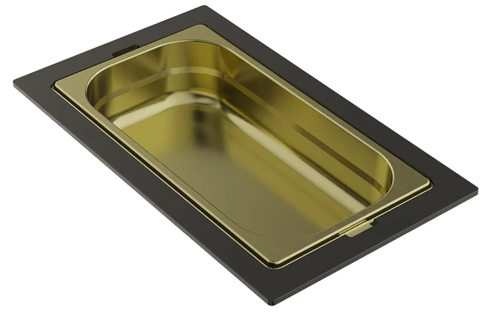 Фото товара: Omoikiri DC-03-1-LG, контейнер, нержавеющая сталь/светлое золото