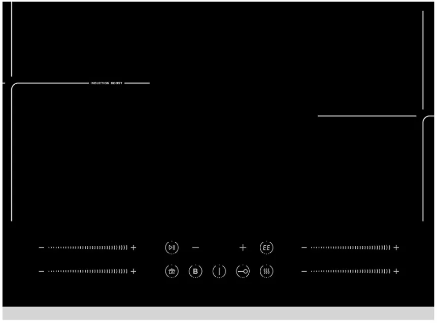Детальное фото товара: HISTORY HI 6440 BBK индукционная поверхность