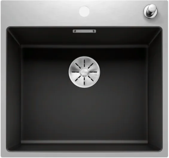 Фото товара: Blanco Subline 500-IF/A SteelFrame, мойка, гранит, черный