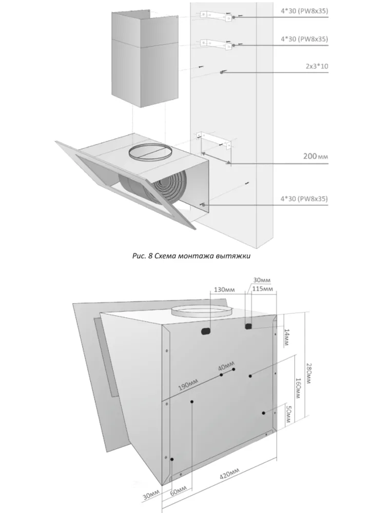 Схема встраивания