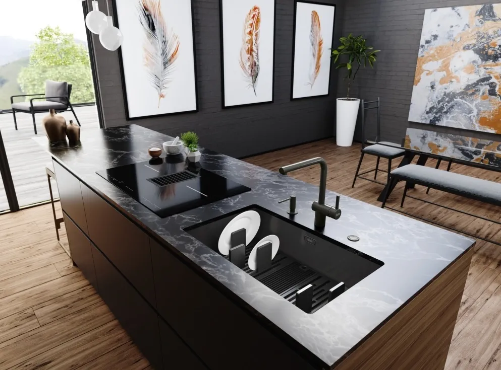 Детальное фото товара: Franke BXM 210/110-68 Premium F-INOX , мойка, нержавеющая сталь, антрацит