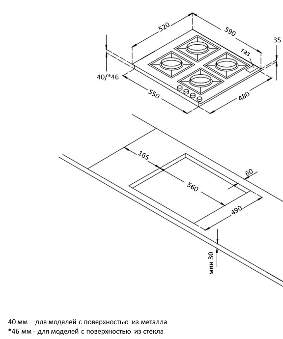 Схема встраивания