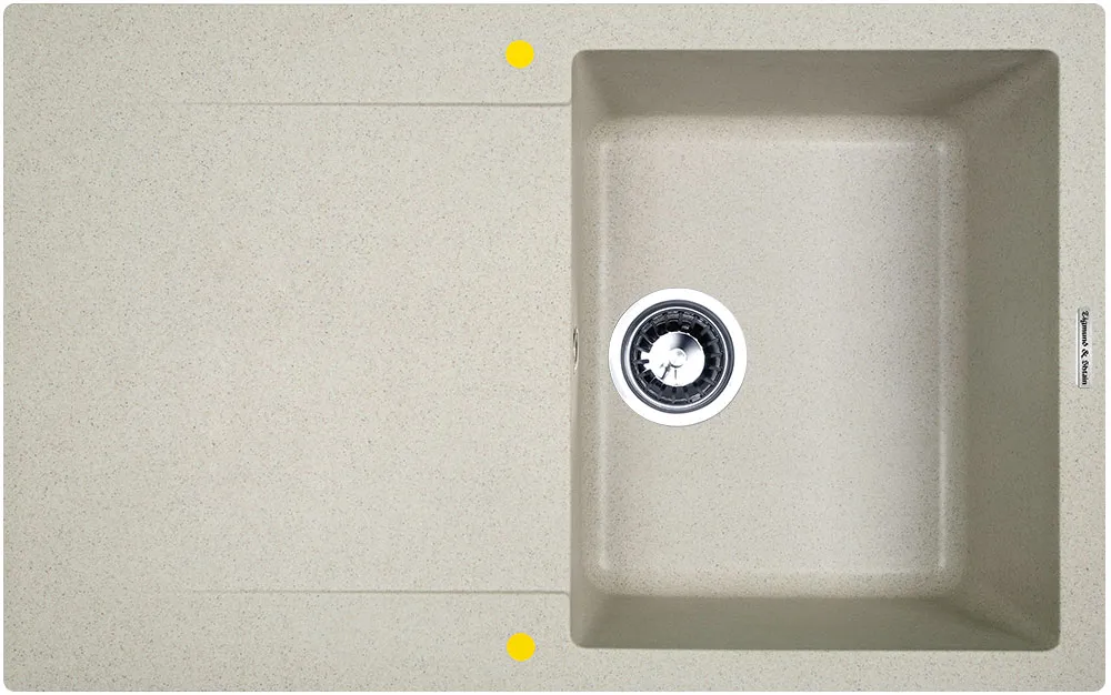 Фото товара: Zigmund & Shtain RECHTECK 775, мойка, речной песок 