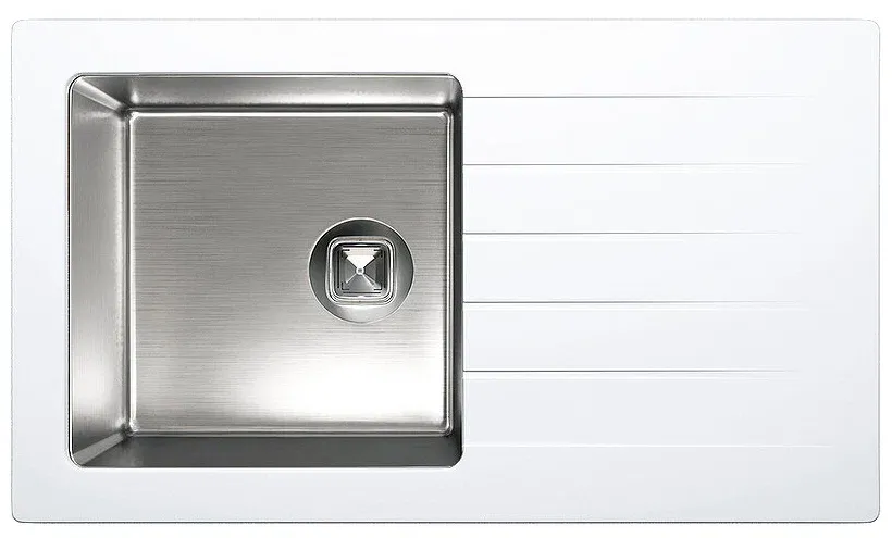 Детальное фото товара: Tolero Twist TTS-860, мойка, гранит/нержавеющая сталь, туман