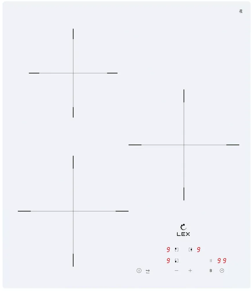 Фото товара: LEX EVI 430A WH индукционная поверхность