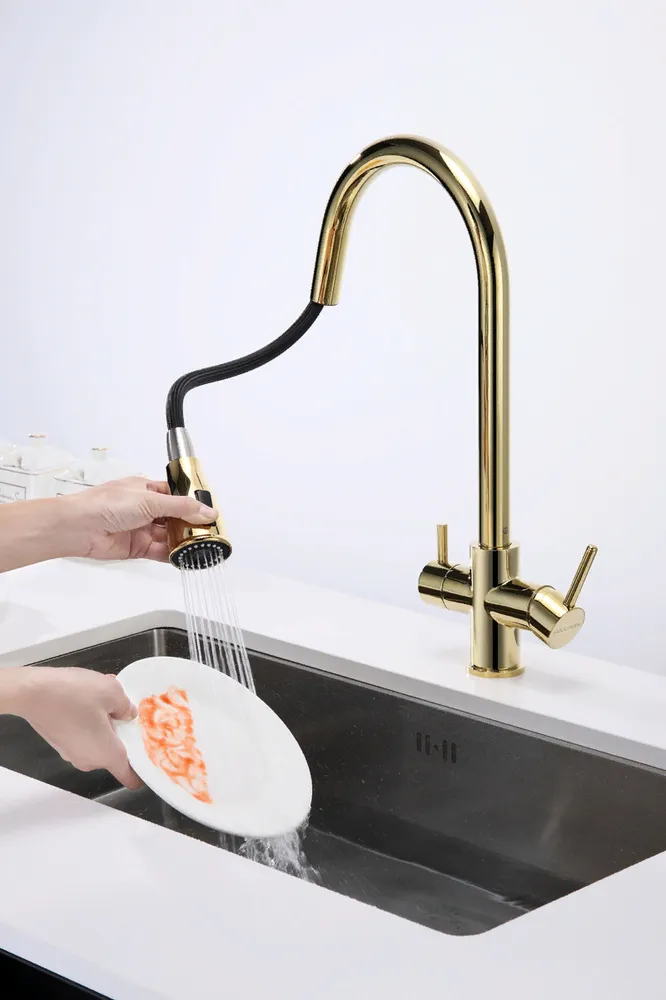 Детальное фото товара: Paulmark LANGE, смеситель, золото