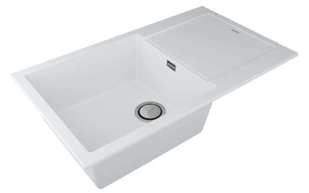 Детальное фото товара: Paulmark EXTENSIO 86, мойка, гранит, белый