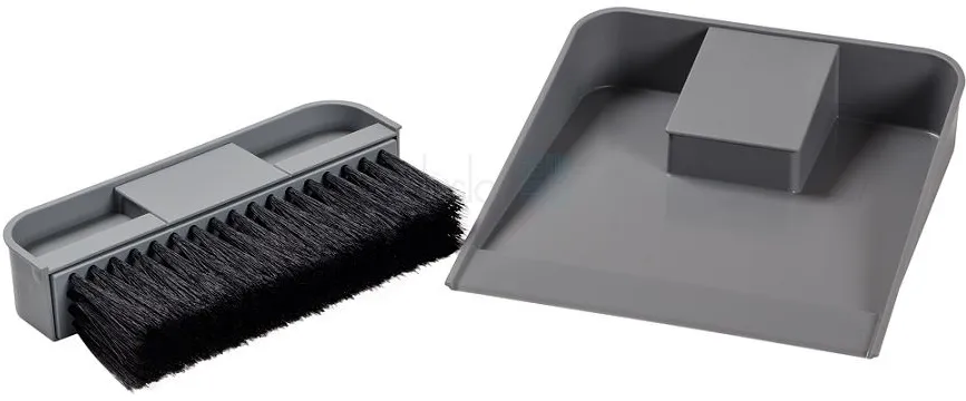 Детальное фото товара: Ninka Vector крышка (совок+щетка) для ведра 12 л, серый