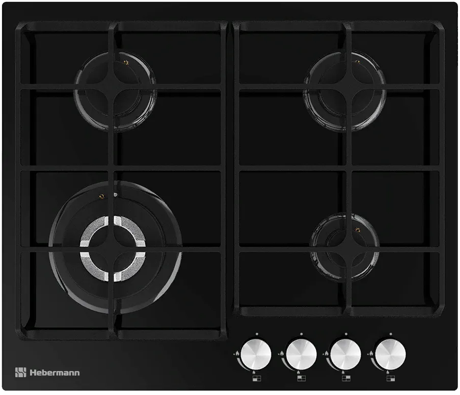 Фото товара: Hebermann HBGG 604.1 B газовая поверхность