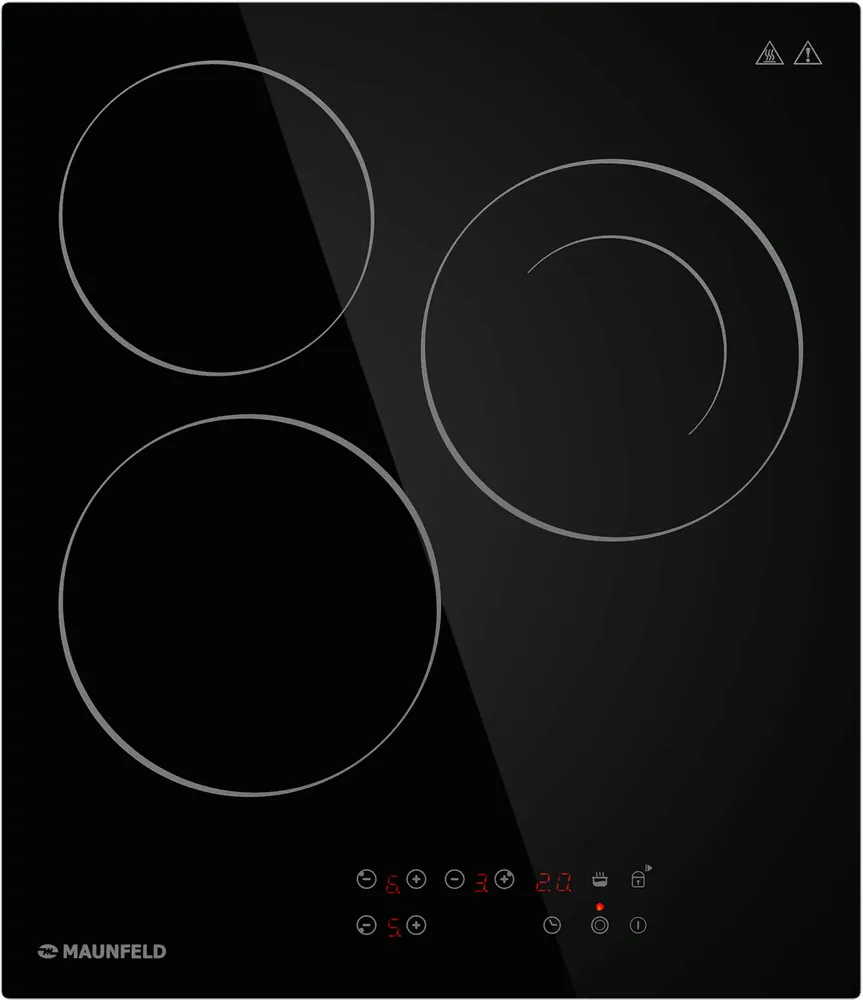 Фото товара: Maunfeld CVCE453DBK стеклокерамическая поверхность