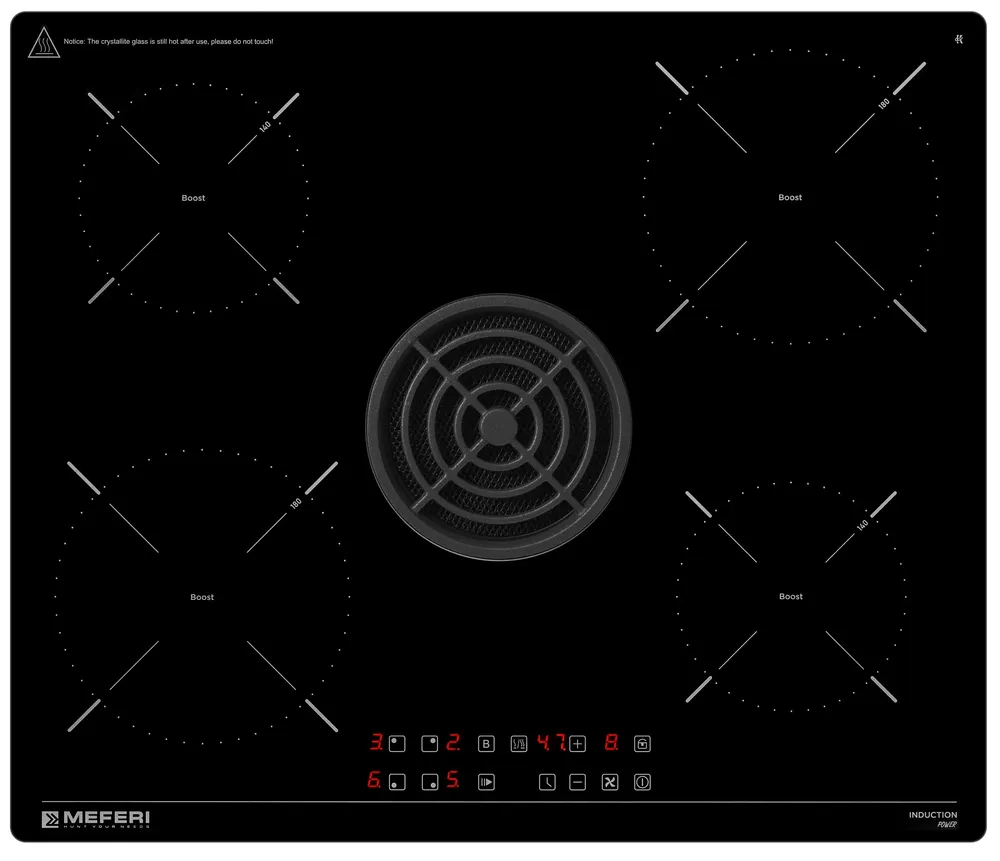 Детальное фото товара: MEFERI XSMART60BK POWER индукционная поверхность
