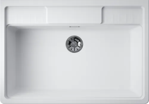 Фото товара: Omoikiri Kinokawa 90-WH, мойка, керамика, белый