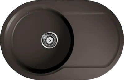 Фото товара: Omoikiri Manmaru 78-DC мойка, гранит, темный шоколад