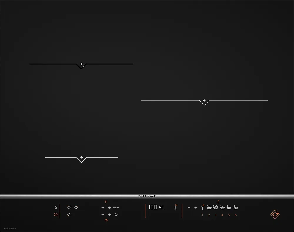 Фото товара: De Dietrich DPI7570XT индукционная поверхность
