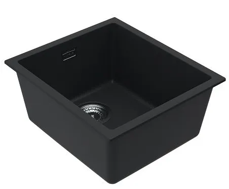 Детальное фото товара: ALVEUS OMNI 10 GRANITAL DEEP BLACK-G90, мойка, гранит, темно-черный (в комплекте с сифоном 1145083)