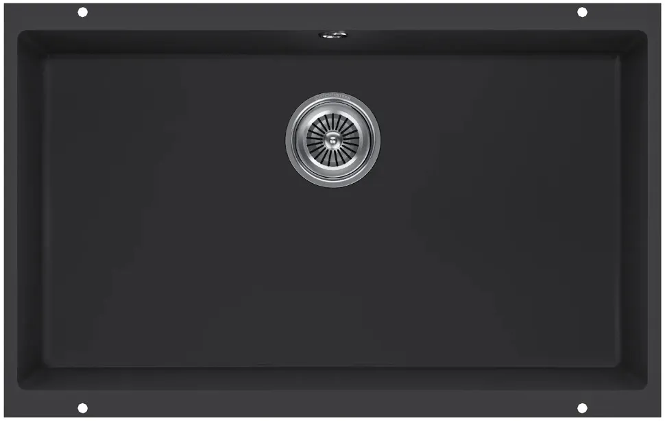 Фото товара: KUCHENSTERN UNDER 80, мойка, гранит, черный