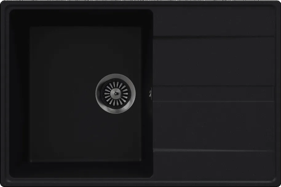 Фото товара: Maunfeld Lacrima 750 MFQS-750B, мойка, гранит, черный