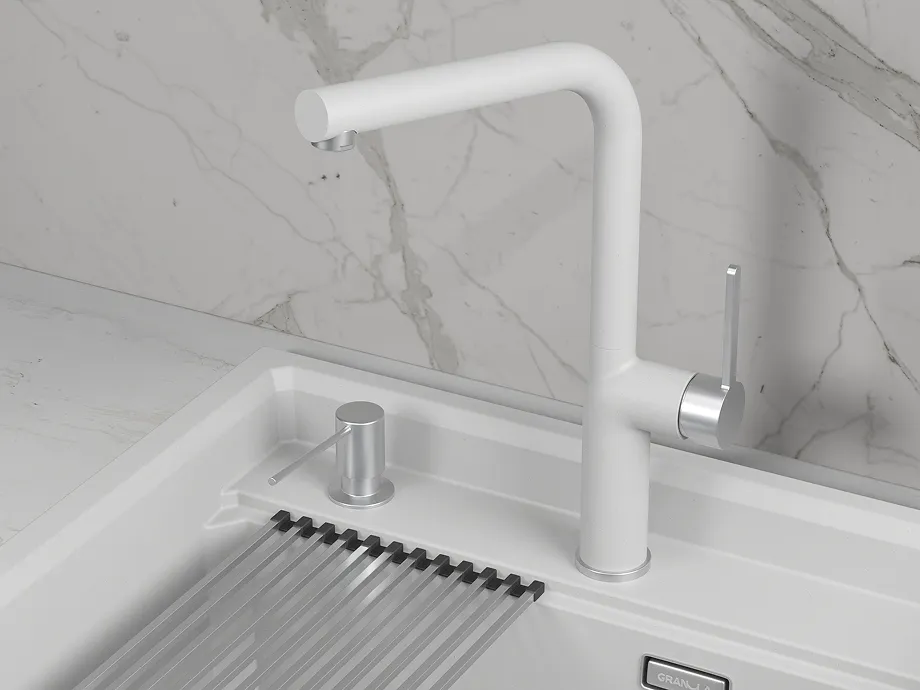 Детальное фото товара: GRANULA 9502 смеситель, гранит, арктик