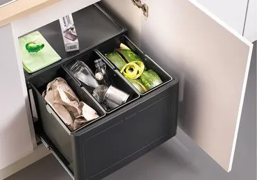 Детальное фото товара: Blanco Botton Pro 60 Automatic, мусорная система, 3 контейнера