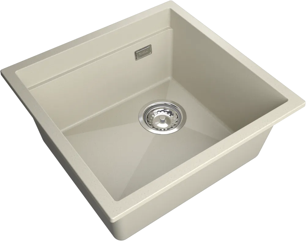 Детальное фото товара: Rivelato LINO LN-454-R beige scuro, мойка, гранит, тёмно-бежевый