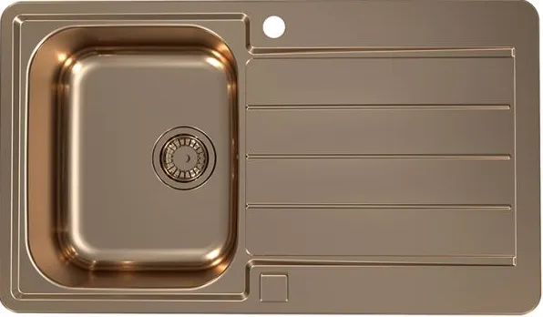 Фото товара: ALVEUS LINE MONARCH 20 COPPER, мойка, нержавеющая сталь (в компл. с выпуском без сифона)