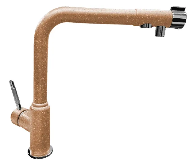 Фото товара: GranFest 7671, смеситель, мрамор, терракот