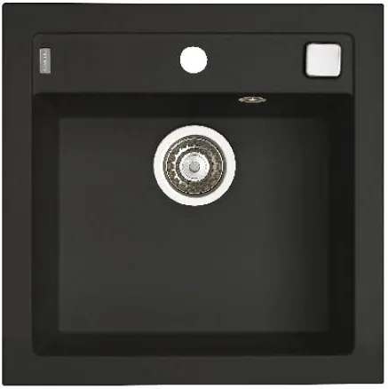 Фото товара: ALVEUS FORMIC 20 GRANITAL+ DEEP BLACK-G90, мойка, гранит, темно-черный (в комп. с сифоном 1127749)